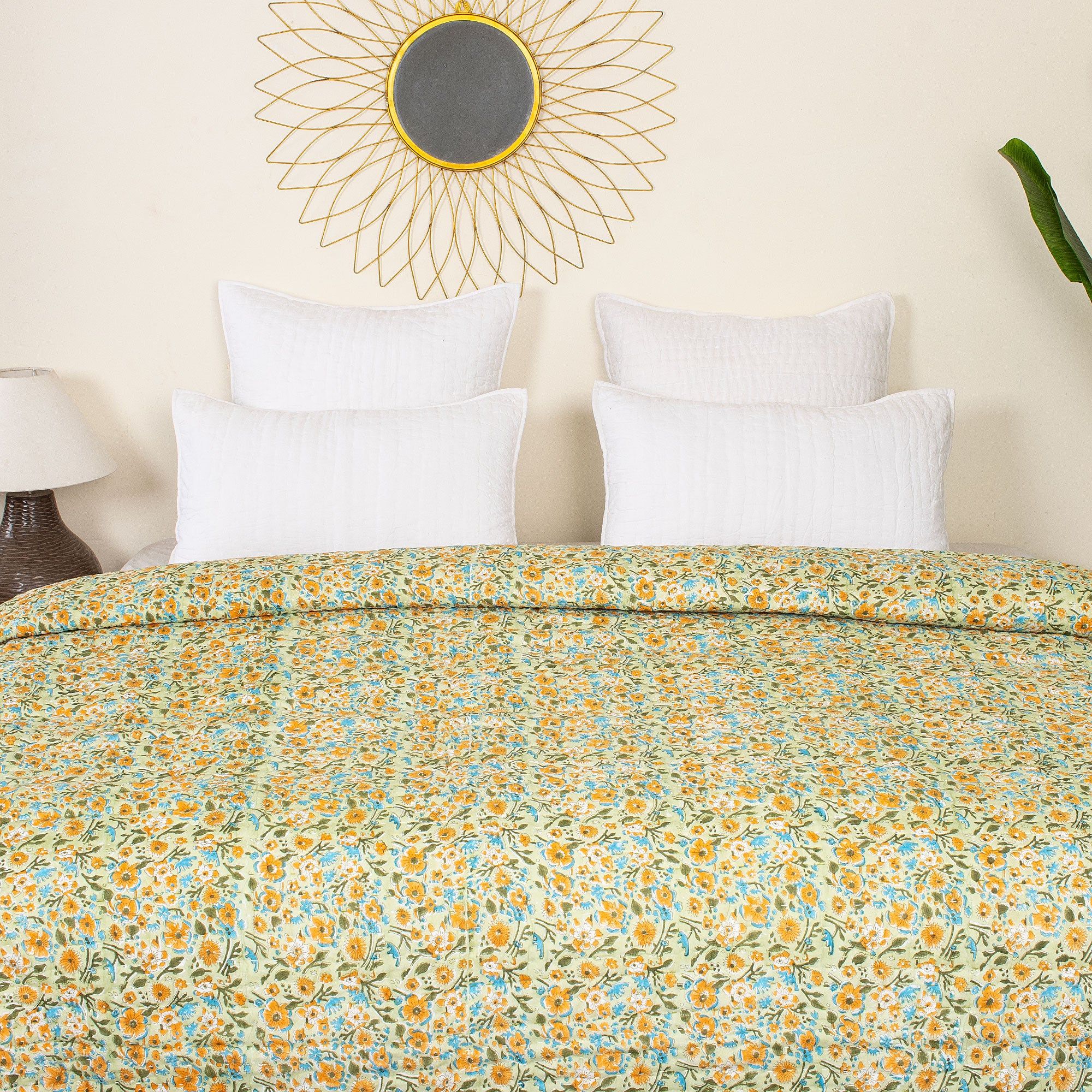 Buy Handmade Cotton Kantha Quilt